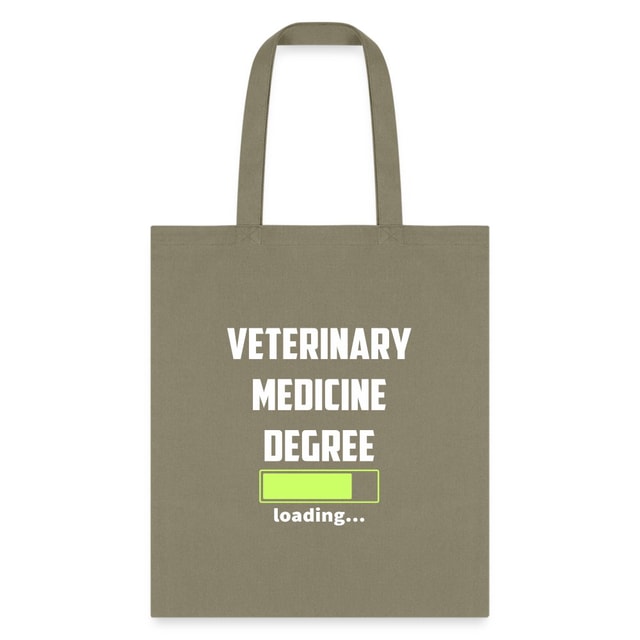 Veterinary Medicine Degree Loading Cotton Tote Bag