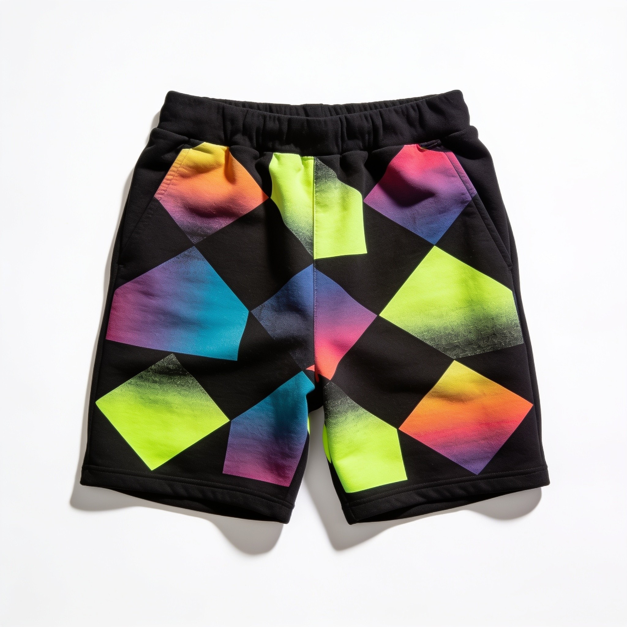 Ballpark Relaxed Fit Sweatshorts - Black/Highlighter Men's Athletic Shorts