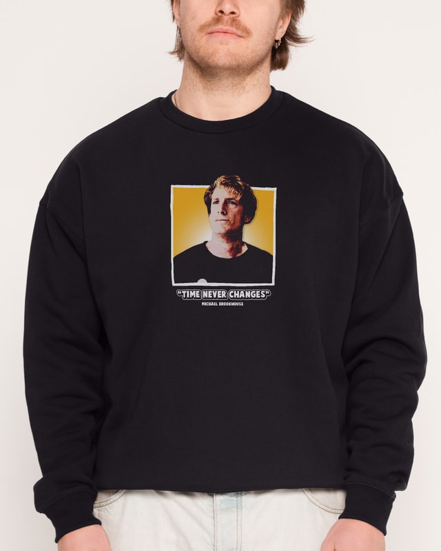 Time Never Changes Unisex Graphic Sweatshirt - Premium 340gsm Cotton-Poly Blend