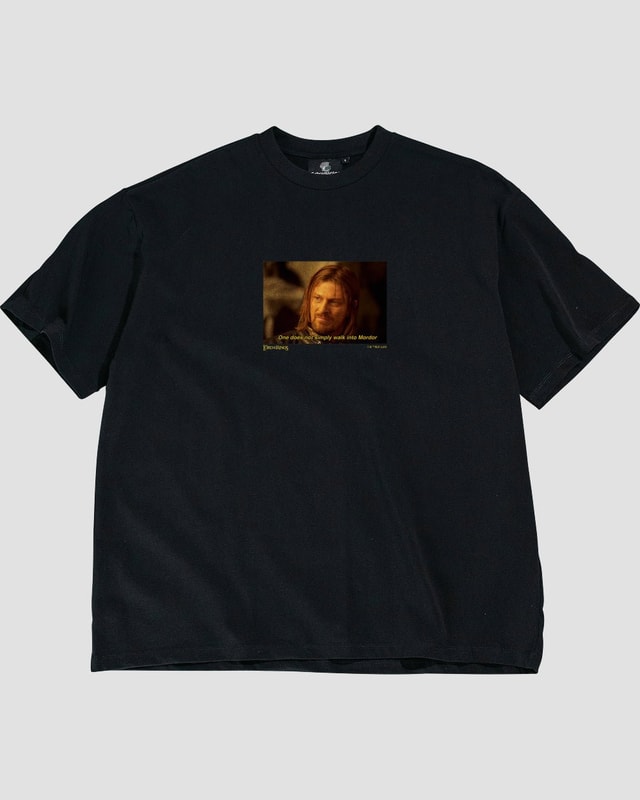 Boromeme Oversized Lord of the Rings Graphic Tee - Unisex 90s Boxy Fit 100% Combed Cotton