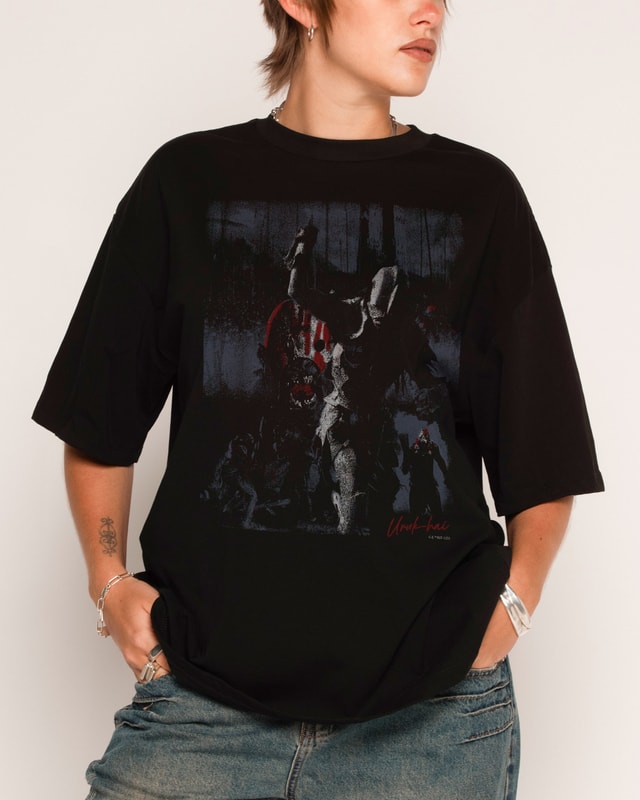 Uruk-hai Oversized Graphic Tee - Lord of the Rings Official Unisex 100% Combed Cotton
